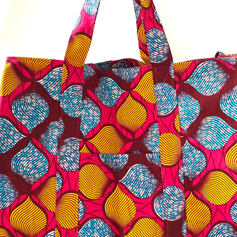 Zakuzaku Tote -Colorful reef-