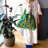 Zakuzaku Tote -Tryangle Green-