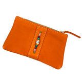 [Zambia] Leather bead pouch