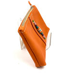 [Zambia] Leather bead pouch