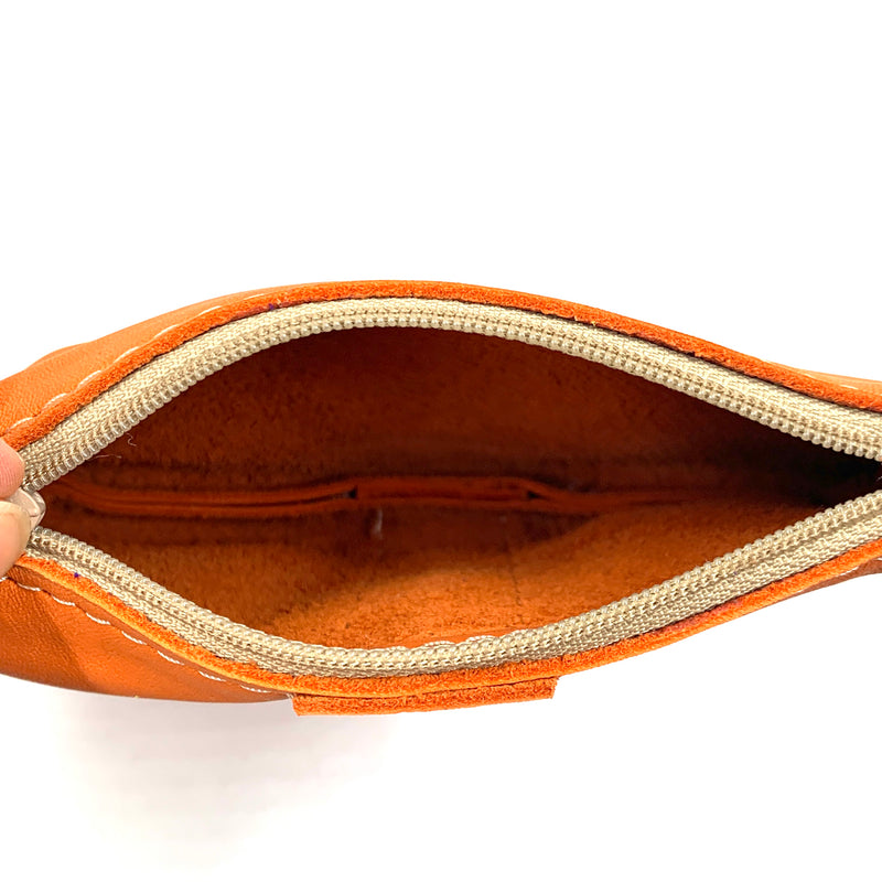 [Zambia] Leather bead pouch