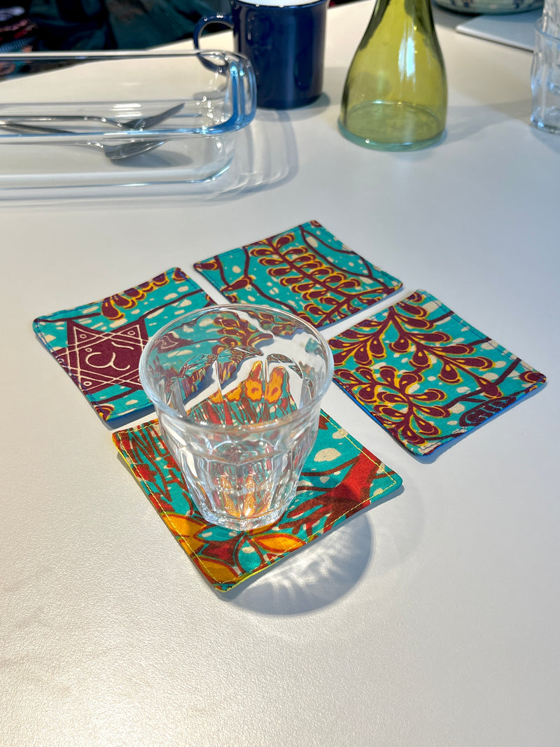 Coasters (set of 4) -Desert jewels-