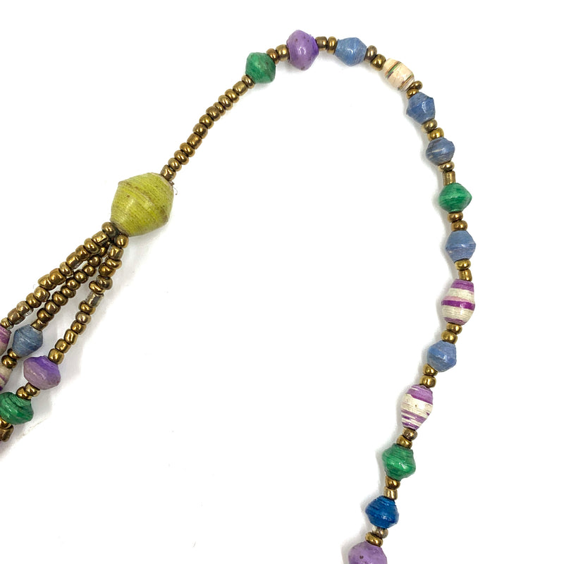 Paper Beads Christine Necklace -Colorful Candy-