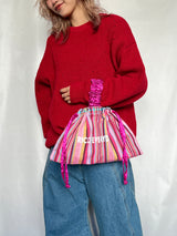 One Handle Kinchaku - Baby Pink -