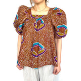 Gather blouse -Pearl-