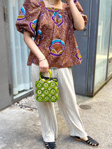 Gather blouse -Pearl-