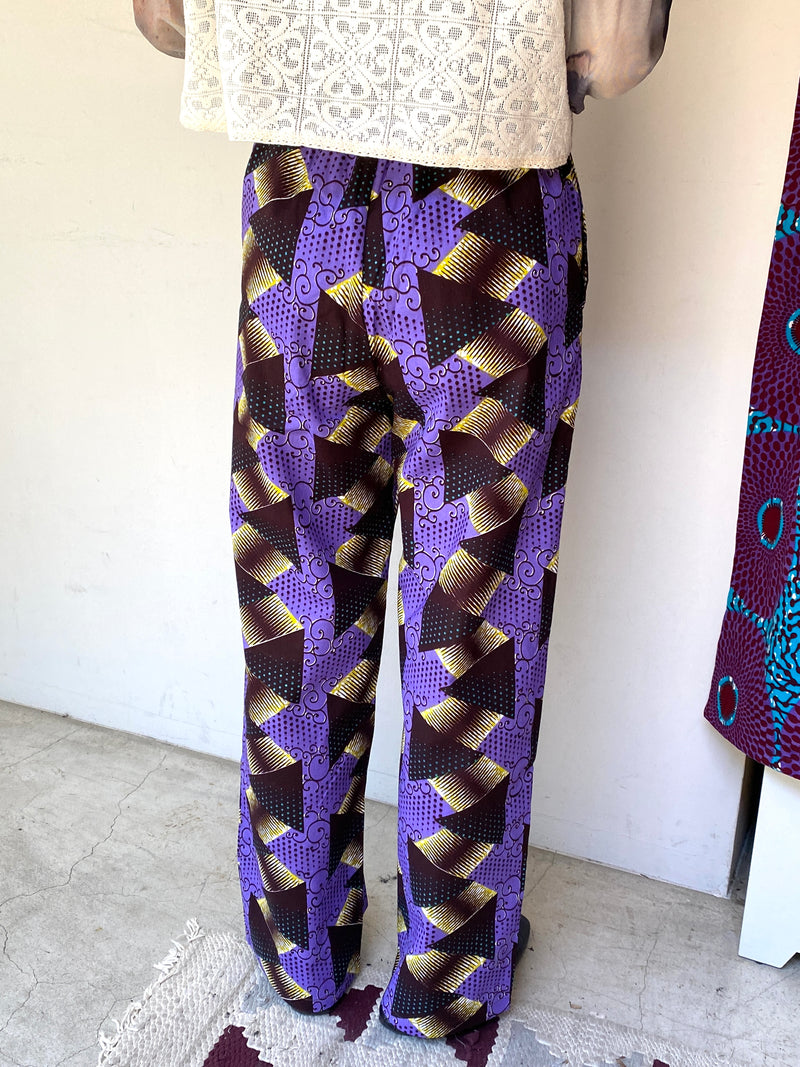 Relaxing pants -Metallic purple-