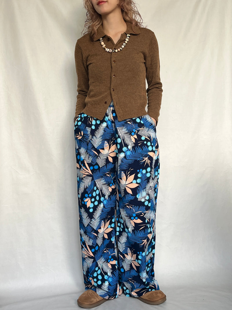 リラックス・ワイド・パンツ - 霧の中の中庭 -