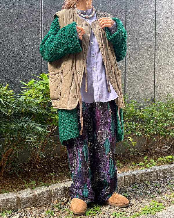 リラックス・ワイド・パンツ - 宵のしずく-