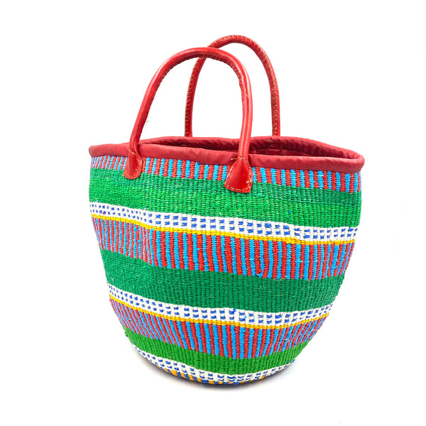 Sizar Colorful Marche Bag L -Green x Red x Blue-