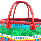 Sizar Colorful Marche Bag L -Green x Red x Blue-