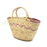 Uganda Simple Basket -Purple & Pink-