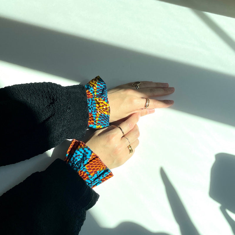 Tsuse sleeve -Eye Blue Orange White & Orange Blue-