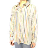 キコイ・シンプルシャツ- ベージュストライプ -