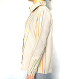 キコイ・シンプルシャツ- ベージュストライプ -