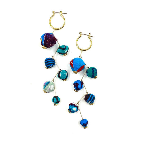 Star Pierce Long -Turquoise Blue-