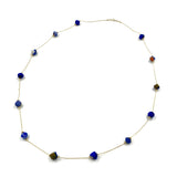 Star necklace -Blue & White-