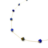 Star necklace -Blue & White-