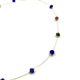 Star necklace -Blue & White-