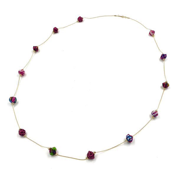 Star necklace -purple-