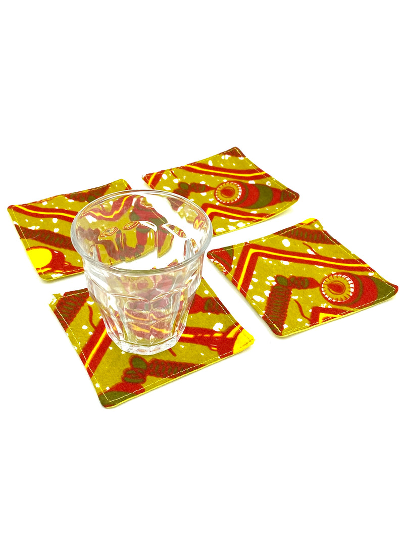 Coaster (set of 4) -Socket orange-