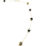Star necklace -Brown & Black-
