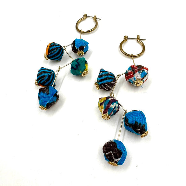 スターピアス・ショート - ブルー＆ブラック -