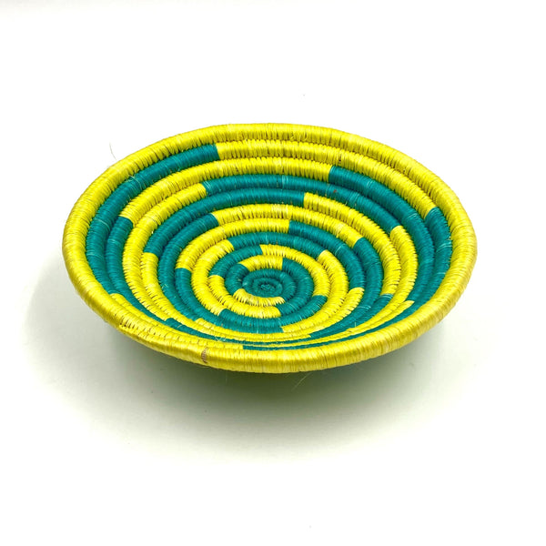 Colorful Mini Basket -Green & Yellow-