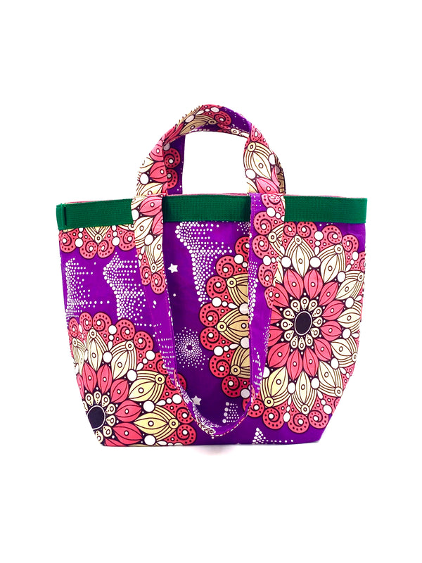 Fabric Booktote -Flower blooming in the Milky Way-