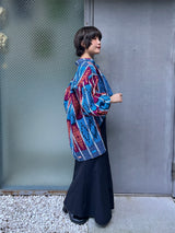 リラックス・ロングシャツ - 幾何学・たゆたう -
