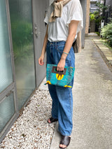 Akello Pochette 38  -Swallow Turquoise & Yellow--
