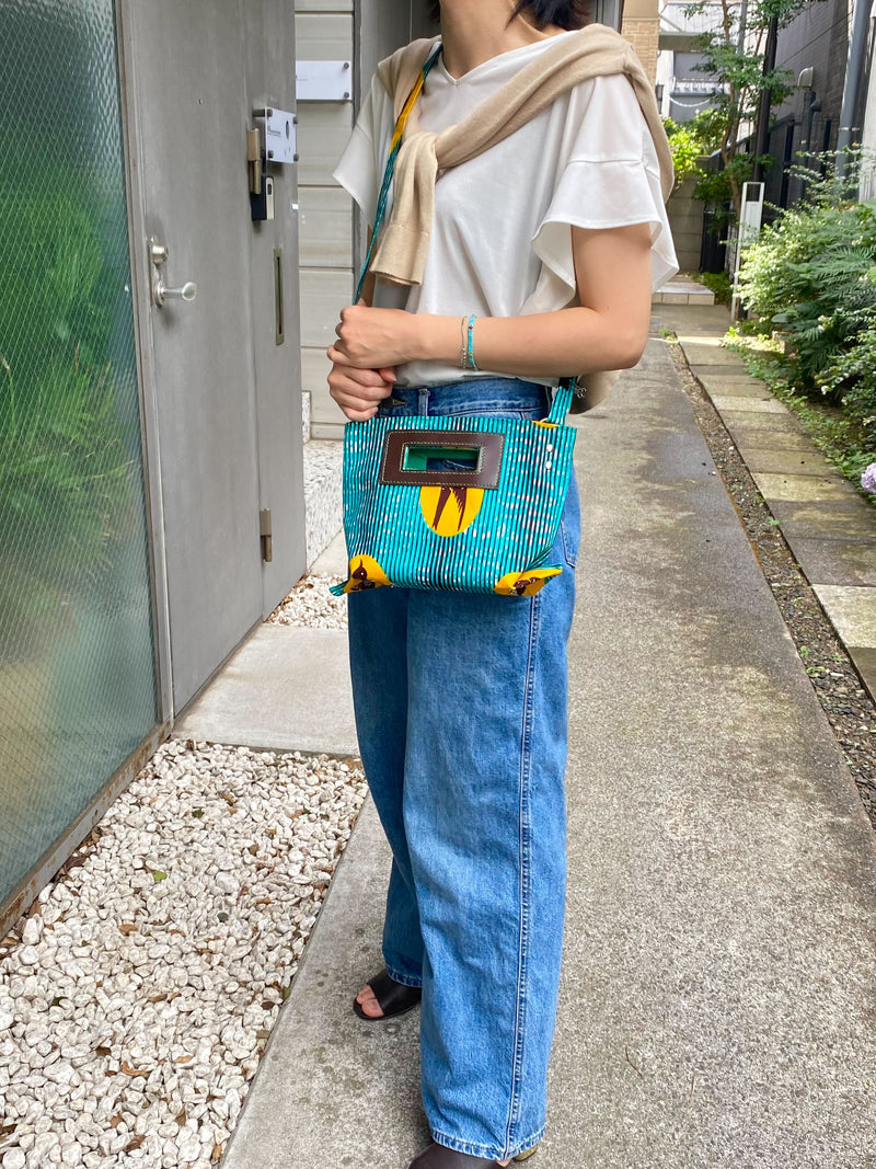 Akello Pochette 38  -Swallow Turquoise & Yellow--