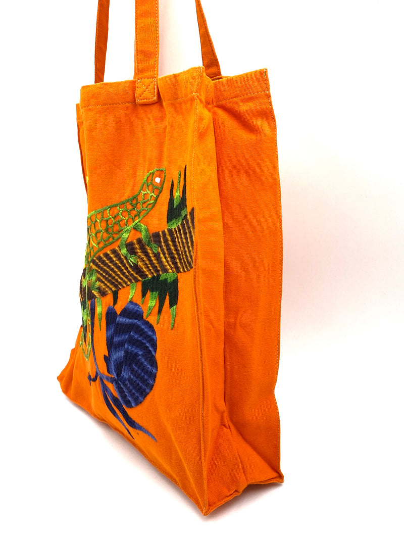 Akello Bag 4WAY 38  -Big Eye Turquoise Orange & Brown-