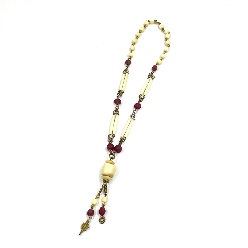 African Art Necklace L -ancient archeological sites-
