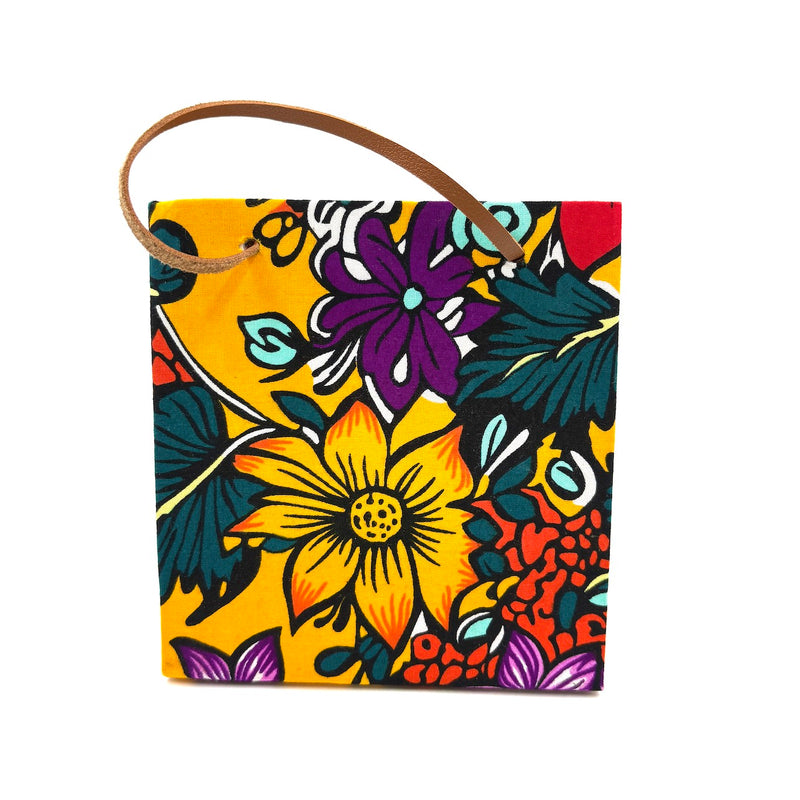 アフリカンプリント・テディベアw/ギフトバッグ - ナイト・ジャングル -