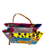 アフリカンプリント・テディベアw/ギフトバッグ - トロピカル・パッチ -