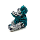 アフリカンプリント・テディベアw/ギフトバッグ - オーシャン・スピリット -