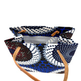 アフリカンプリント・テディベアw/ギフトバッグ - オーシャン・スピリット -