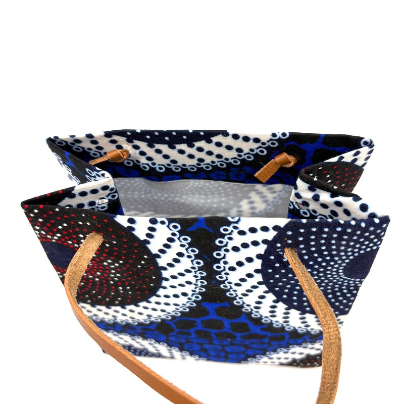 アフリカンプリント・テディベアw/ギフトバッグ - オーシャン・スピリット -