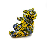 アフリカンプリント・テディベアw/ギフトバッグ - サバンナ・ドット -