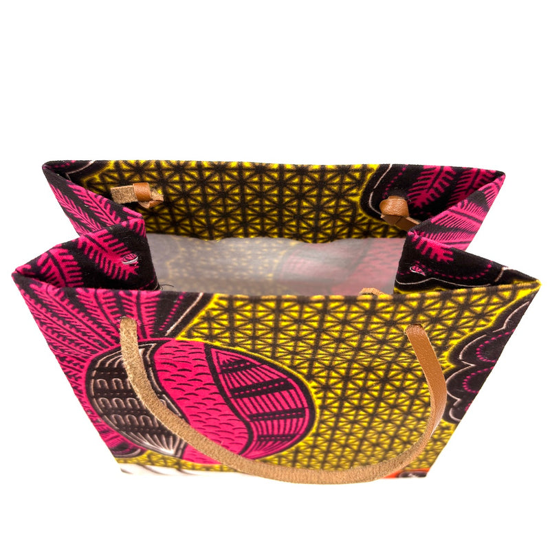 アフリカンプリント・テディベアw/ギフトバッグ - サバンナ・ドット -