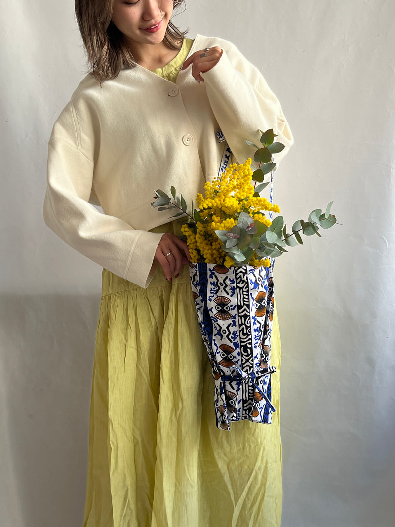 Flower bouquet bag -ancient sea-