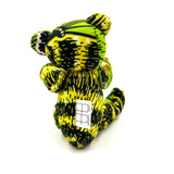 アフリカンプリント・テディベアw/ギフトバッグ - グリーン・フィレスト -