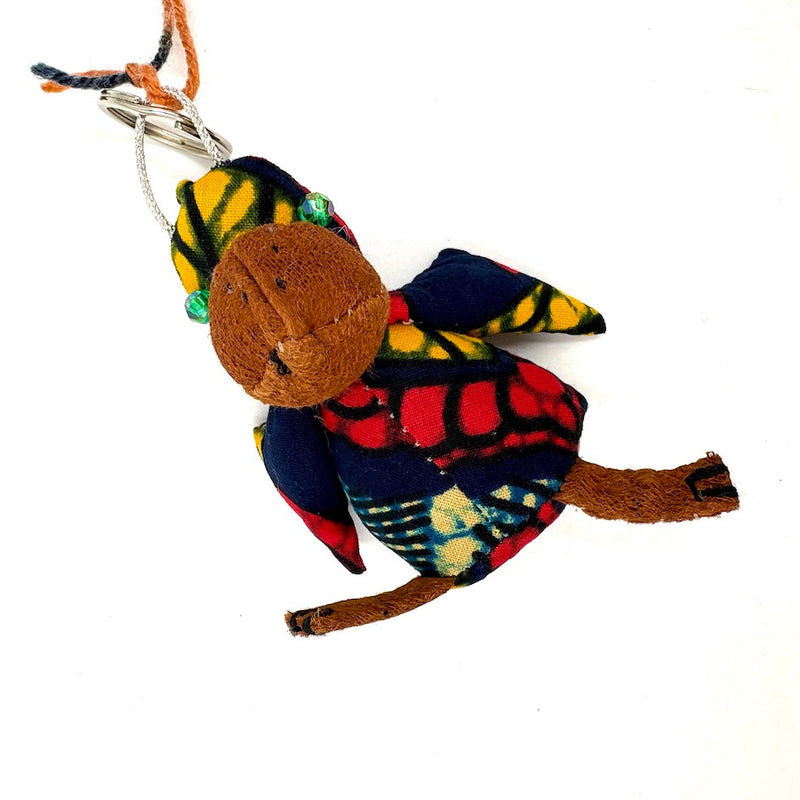 ハシビロコウ・バーククロス・キーホルダー - チェリーミックス -