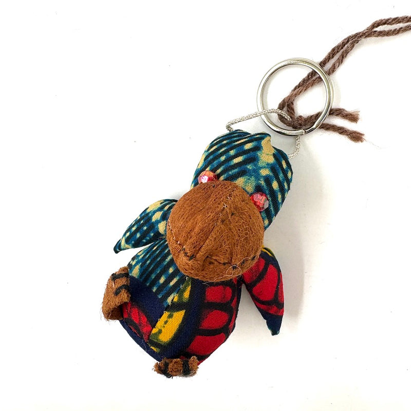 ハシビロコウ・バーククロス・キーホルダー - レッドブリーズ -