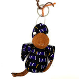 ハシビロコウ・バーククロス・キーホルダー - ナイトパープル -