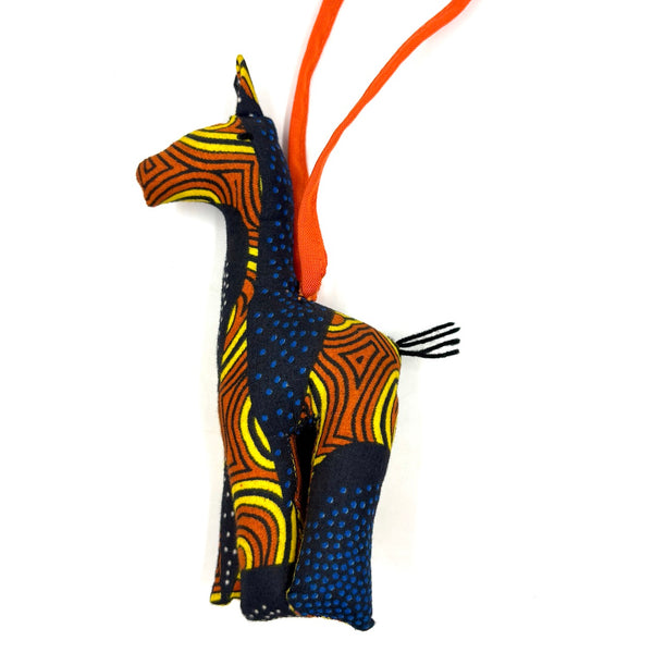 アニマルドール・チャーム・キリン - マンダリンネイビー -