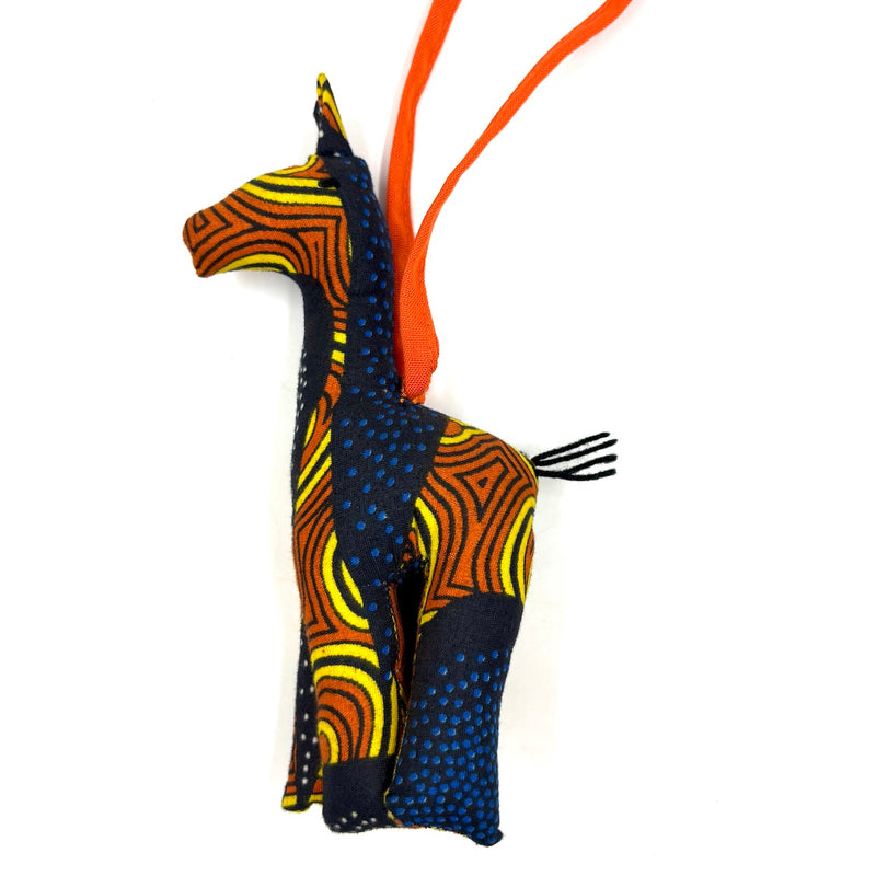 アニマルドール・チャーム・キリン - マンダリンネイビー -