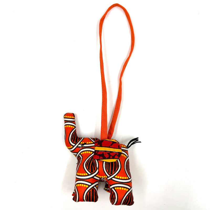 アニマルドール・チャーム・ゾウ  - サンセットレッド -