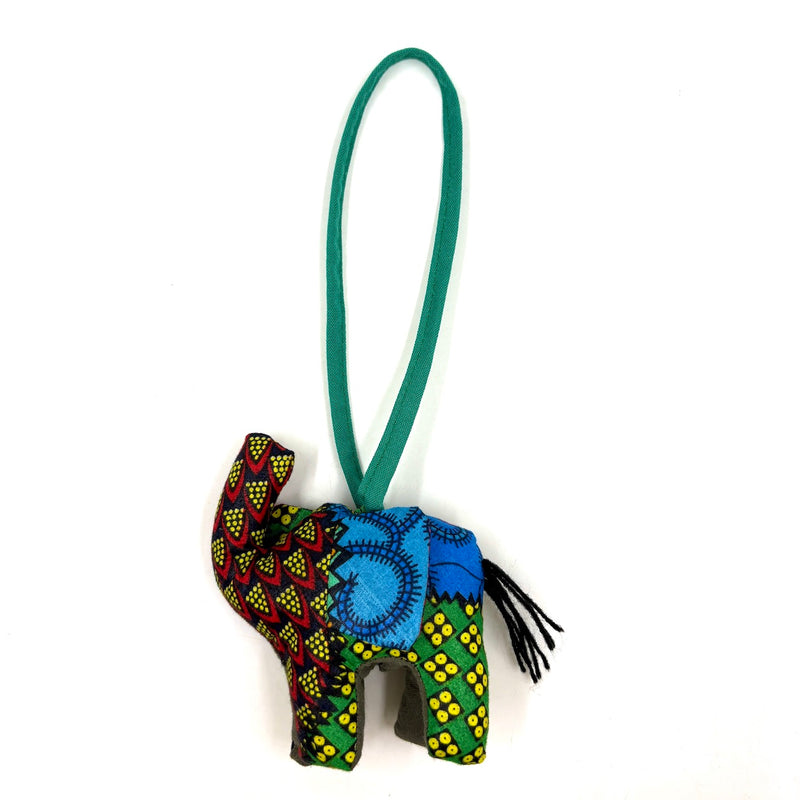 アニマルドール・チャーム・ゾウ  - グリーンミックス -